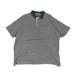 Vintage Men's 1980s 2XL Arrow Tournament Striped Short Sleeve Polo Collared
